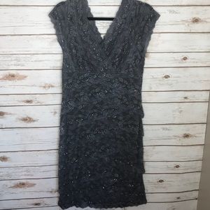 Gently Worn Cache Sz 14 Cocktail Holliday Dress