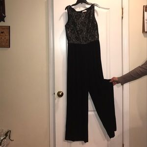 Calvin Klein jumpsuit black with lace