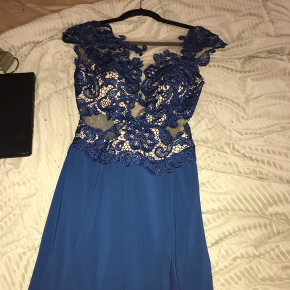 Mac Duggal Royal Blue Long Dress - Picture 1 of 5