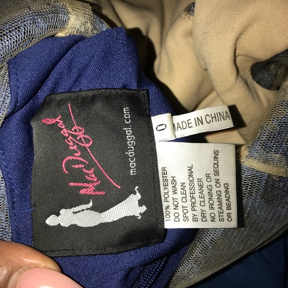 Mac Duggal Royal Blue Long Dress - Picture 4 of 5