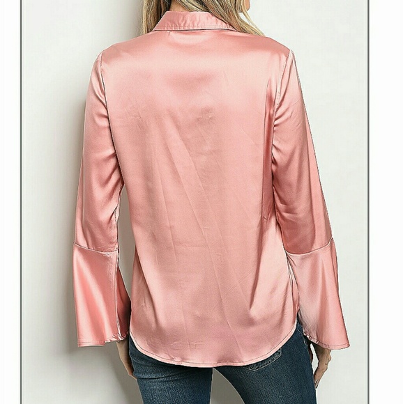 Dusty Pink Floral Embroidered top - Picture 3 of 4