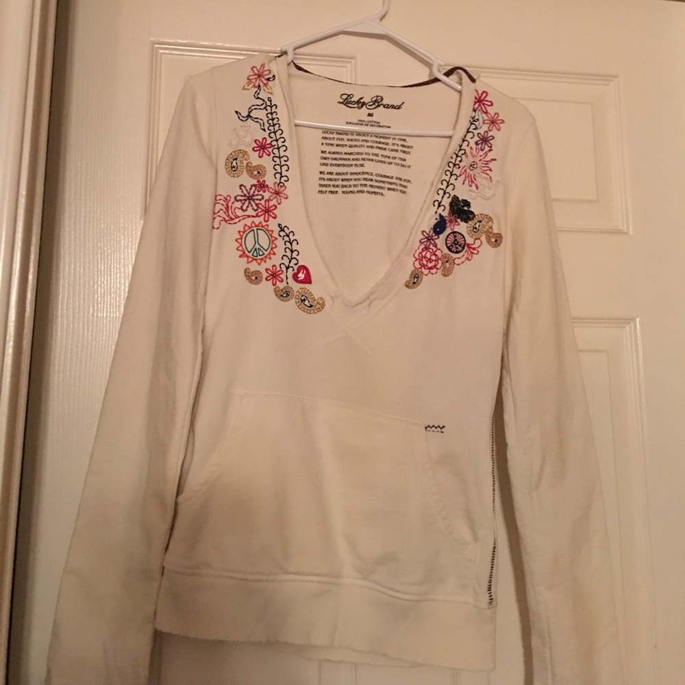Cute and comfy pullover Lucky Brand Hoody