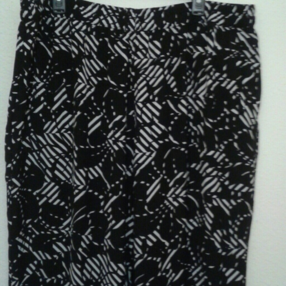 Floral-Striped Abstract Pant - Picture 2 of 4