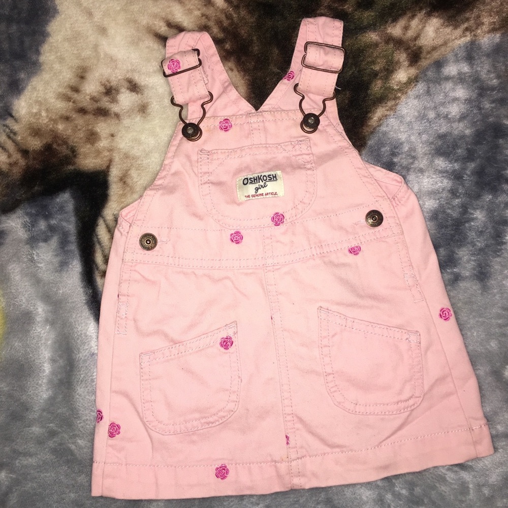 OshKosh Pink Overalls (12months)