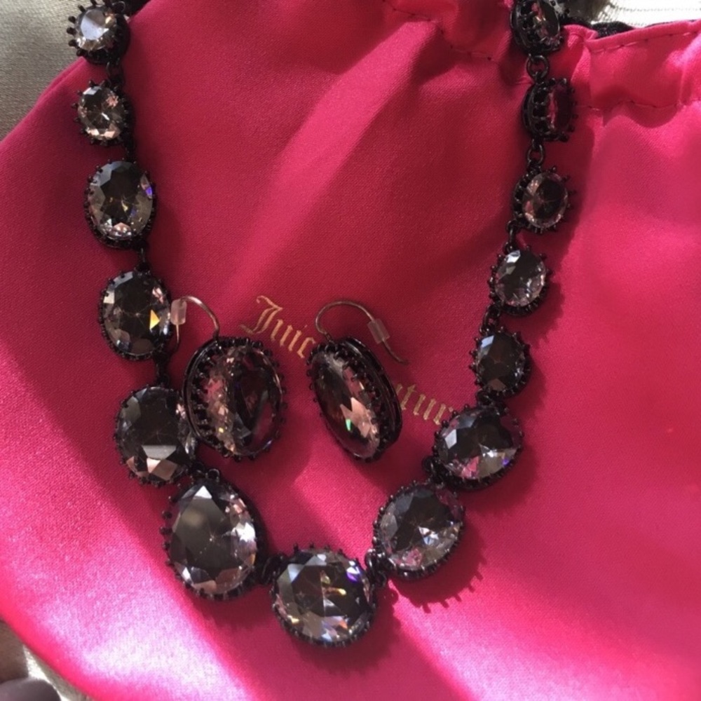 Fabulous Glam Juicy Couture necklace and earrings