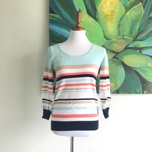 Anthropologie HWR - Mongram striped sweater