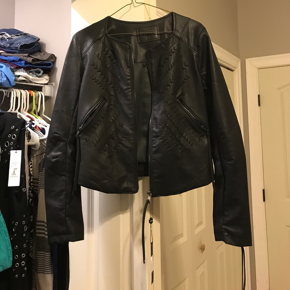 Blank NYC faux leather jacket
