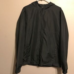 Women's Sz M Black Lightweight Rain Jacket
