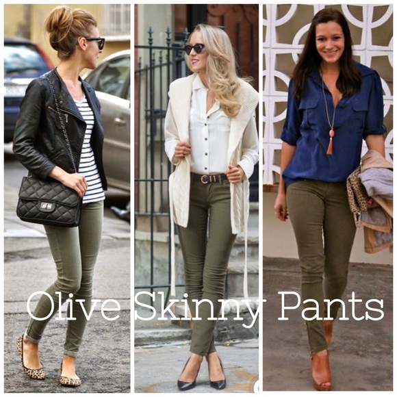 🆕🌸 Olive 5 Pocket Skinny Ponte Pant - Picture 2 of 6