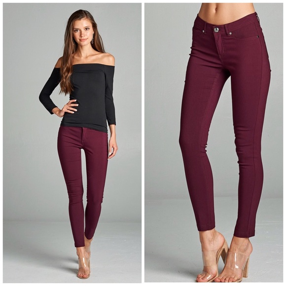 🆕🌸 Olive 5 Pocket Skinny Ponte Pant - Picture 4 of 6