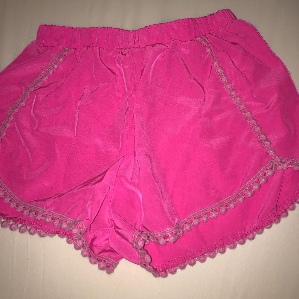 hot pink shorts