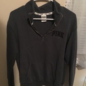 PINK half zip sweater