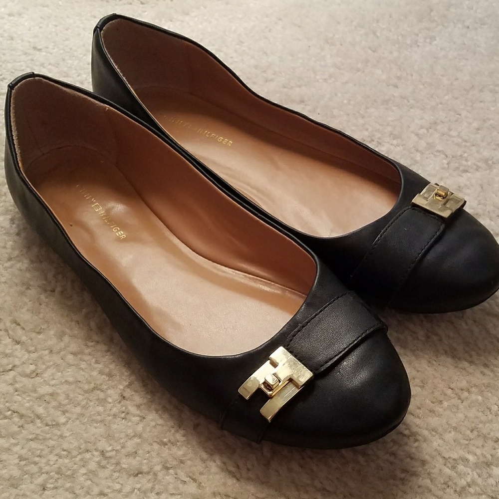 Tommy Hilfiger Leather Flats