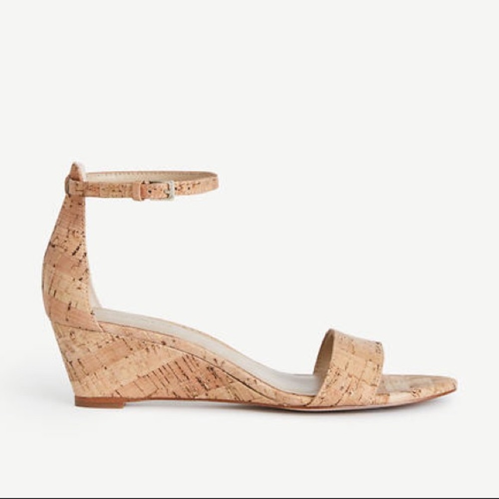 Ann Taylor Petra Cork Wedge NEVER WORN