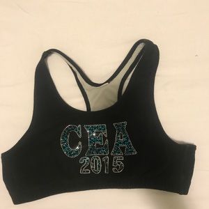 Cheer extreme sports bra