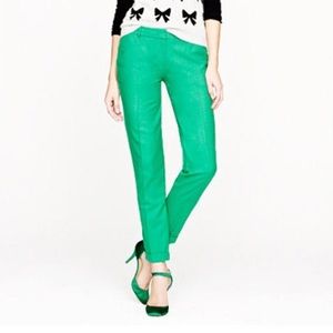 J. Crew Green Wool Cafe Capri Pants