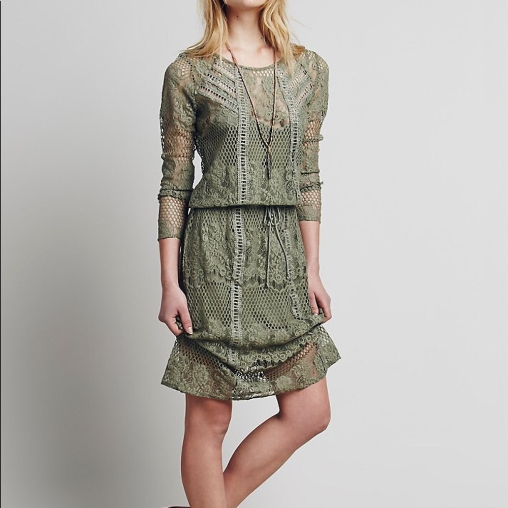 Free people luna lace dress