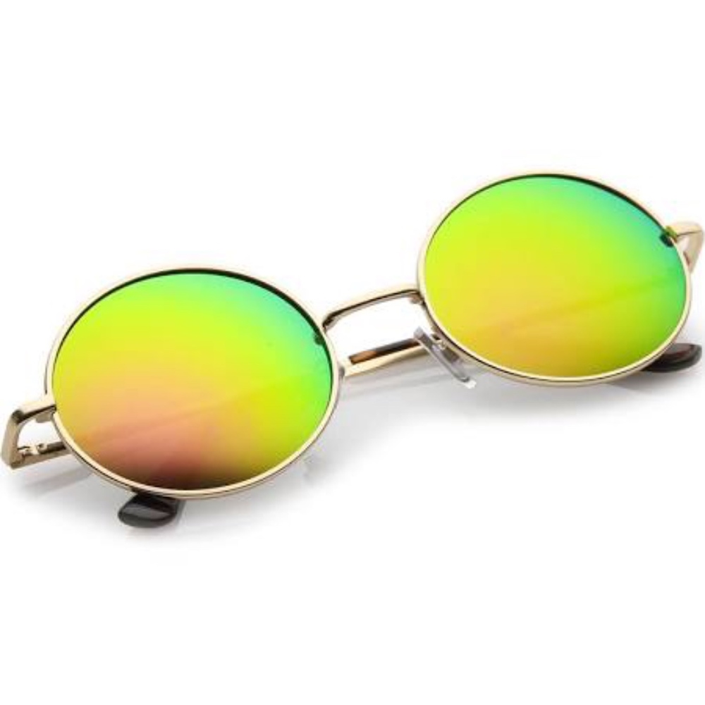 Oval Sunnies - Mirror Lens Sunglasses