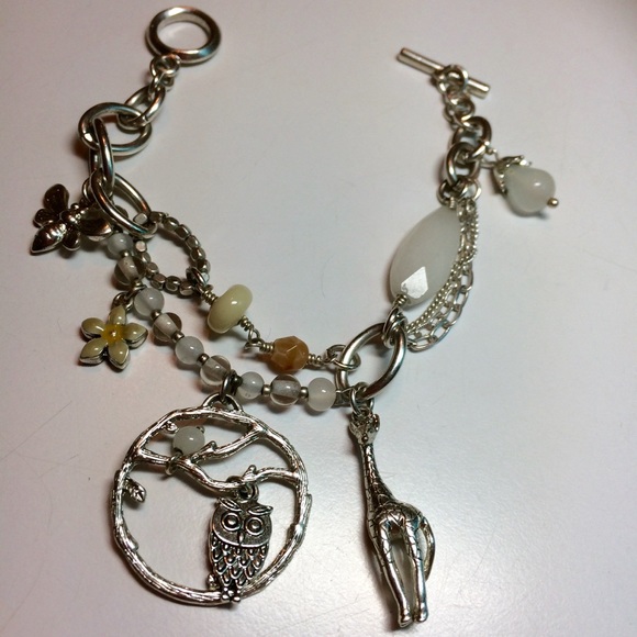 Giraffe owl charm bracelet - Picture 2 of 2