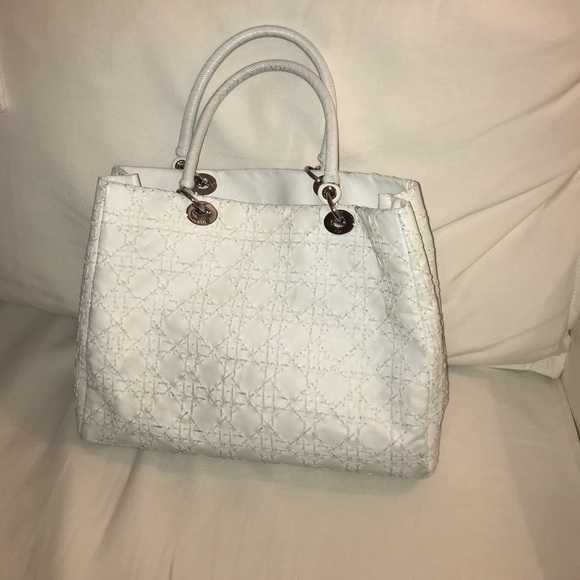 Christian Dior Large Ivory Lady Dior - Picture 4 of 7