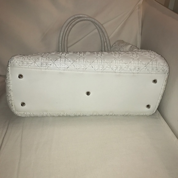 Christian Dior Large Ivory Lady Dior - Picture 5 of 7