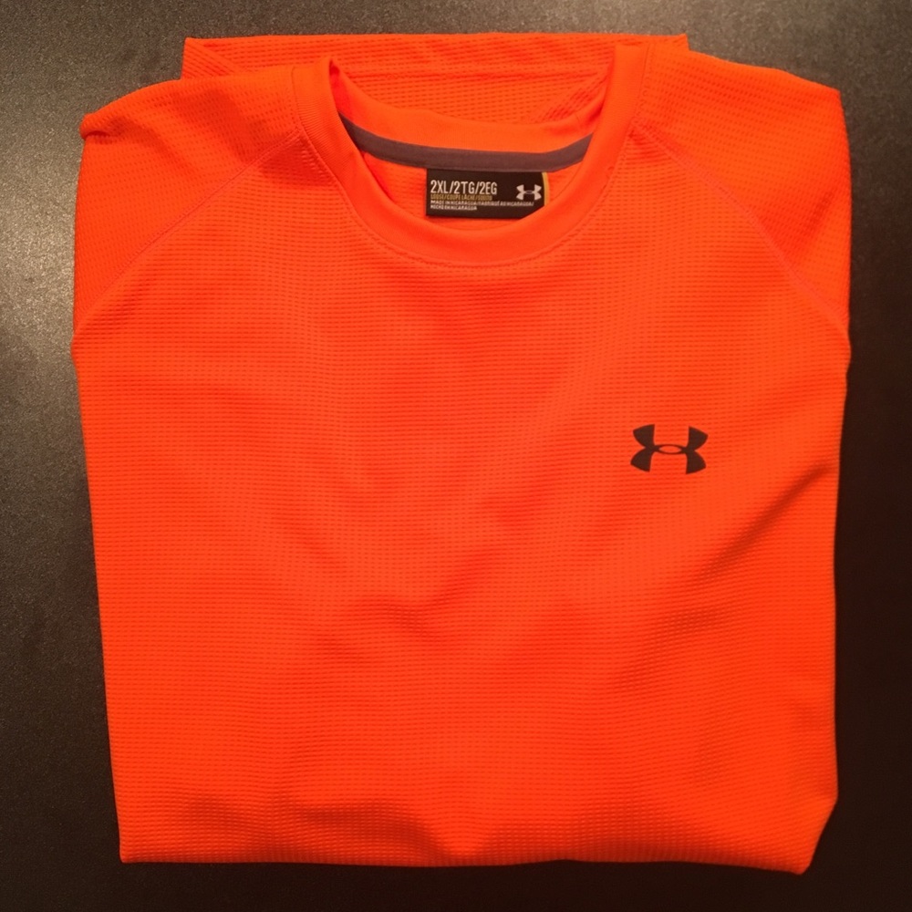 Orange Under Armour Long Sleeve