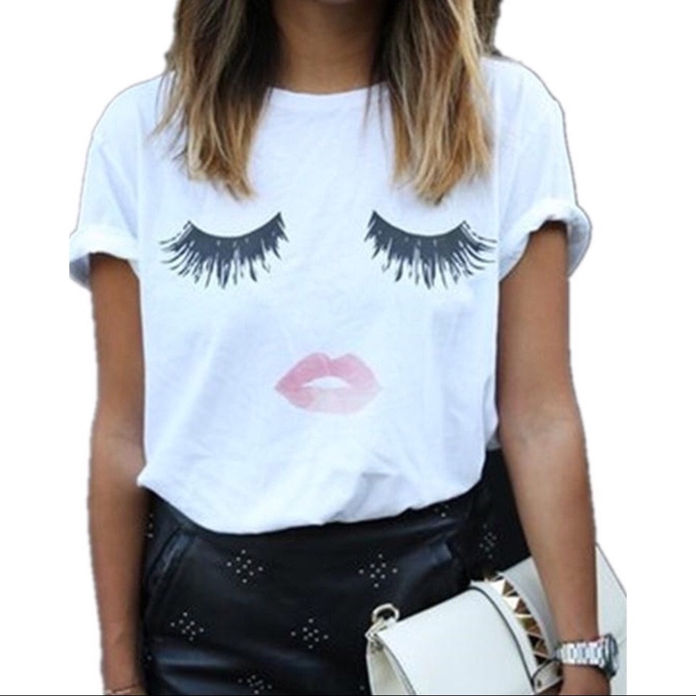 🔥🔥VOGUE EYELASH TEE🔥🔥