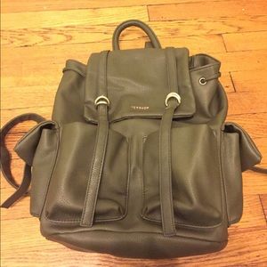 Medium-sized Topshop Backpack- Olive