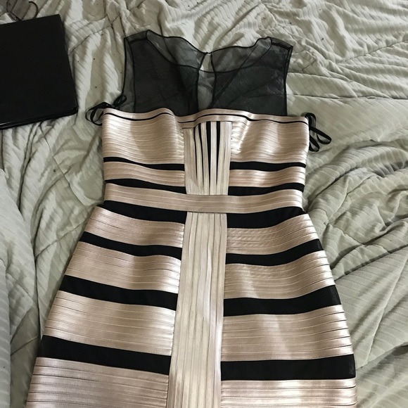 BCBG Champagne cocktail dress - Picture 1 of 3
