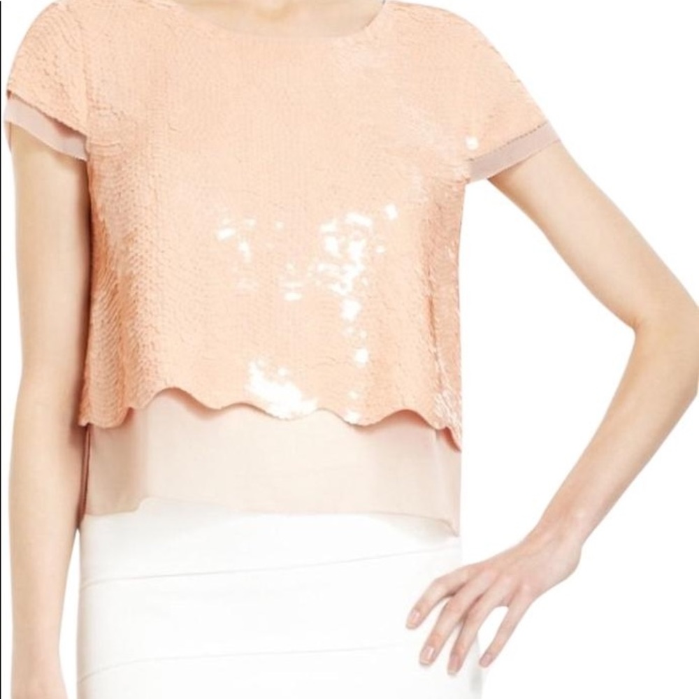 BCBG Max Azria Sequin Top