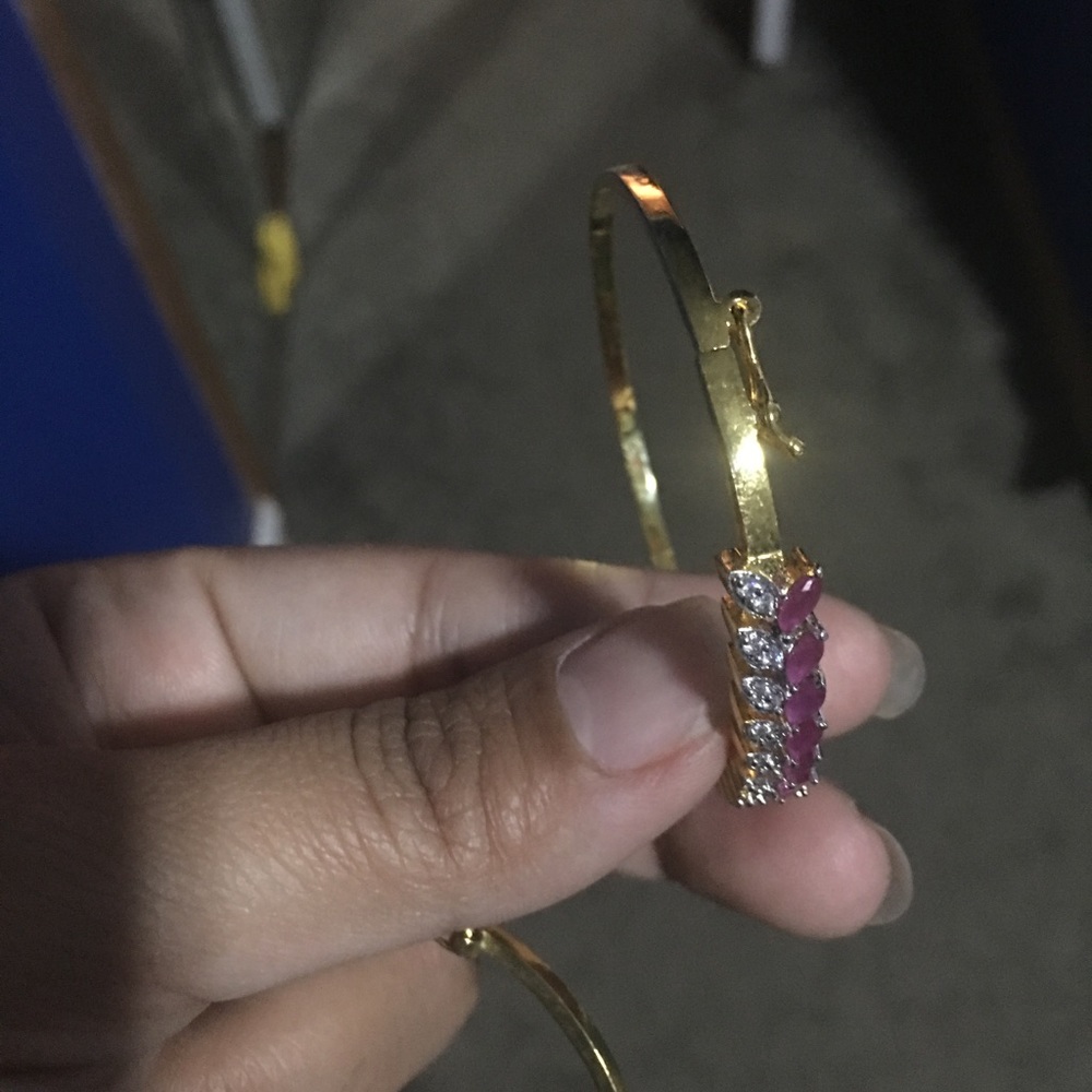 Ruby And Cubic Zarconia Bangle - image 4