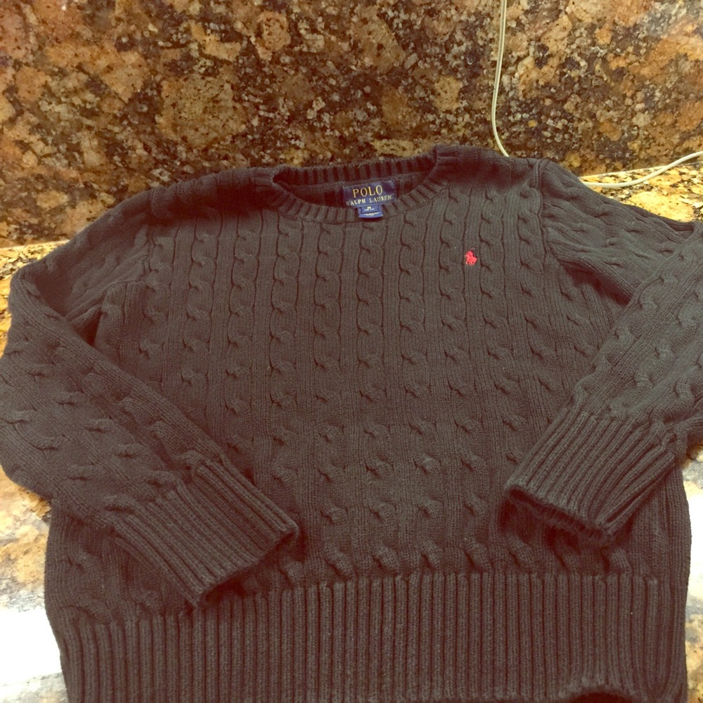 boy's Ralph Lauren black color sweater