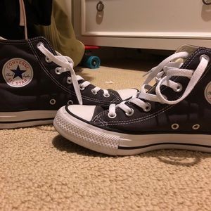 Charcoal Grey High Top Converse