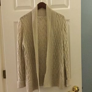 Cable knit cardigan