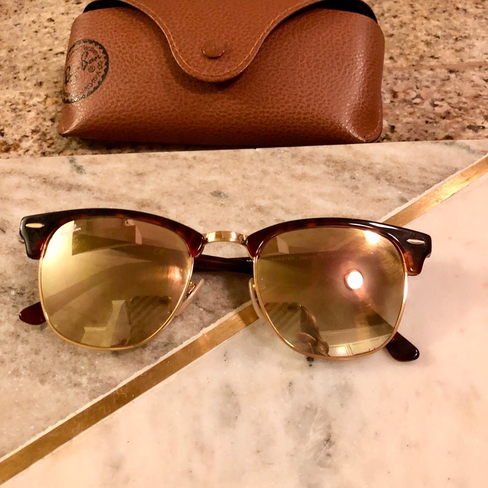 Ray Ban mirror aviator sunglasses