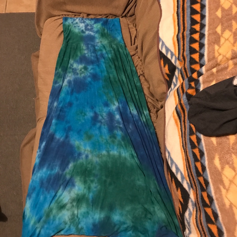 Strapless maxi dress