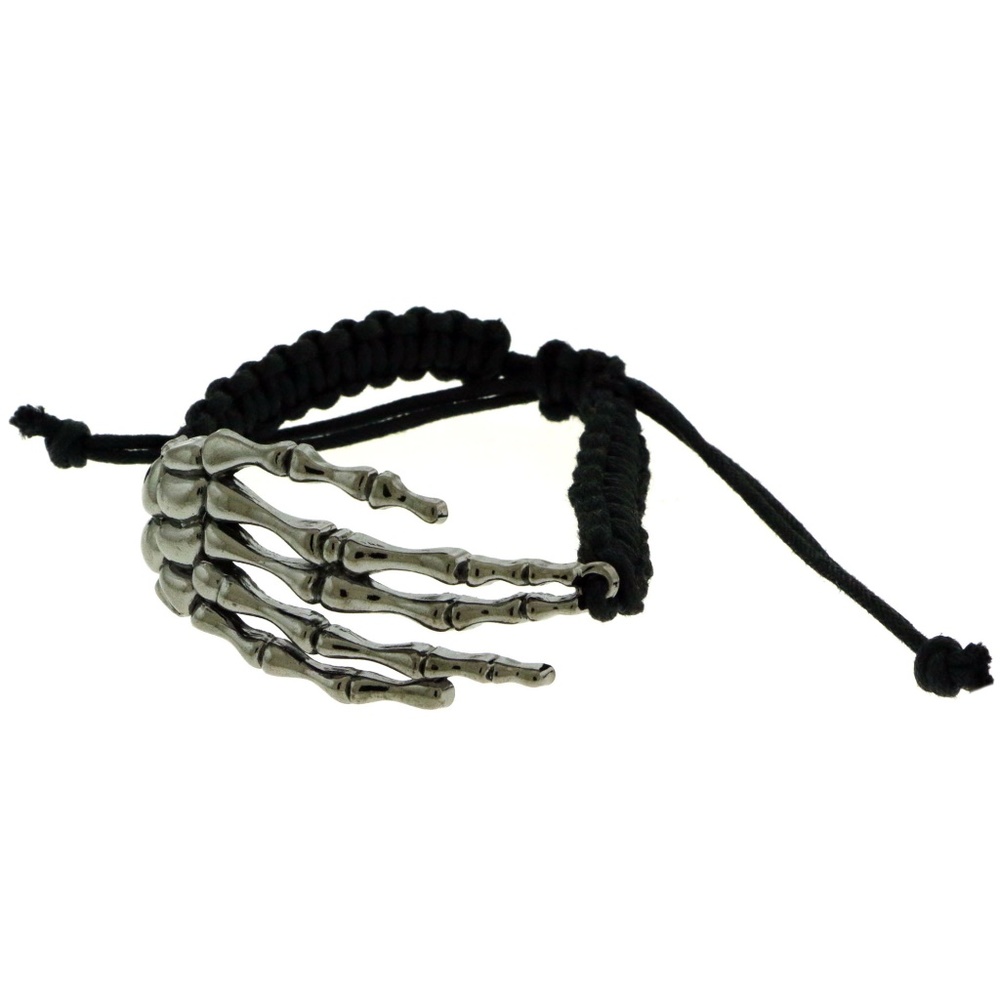 Black Colored Braided Para-Cord Strap Bracelet