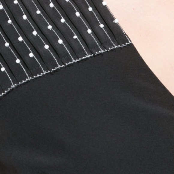 Derek Lam Sleeveless V-Neck Cascade Dress wBeading - Picture 6 of 6