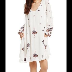 Free people Oxford Embroidered mini Dress