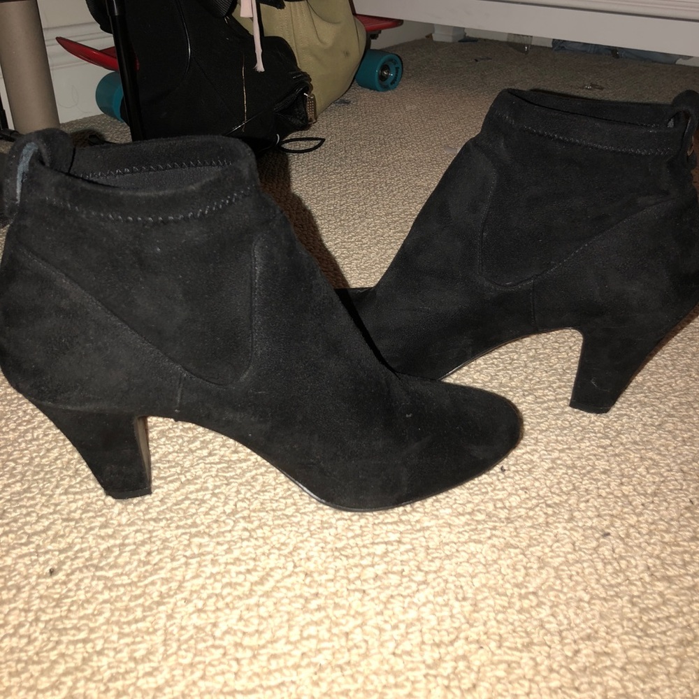 BCBG Black Suede Boots