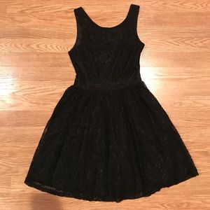 Black lace dress
