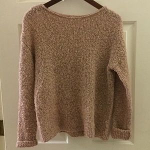 Pink marled sweater