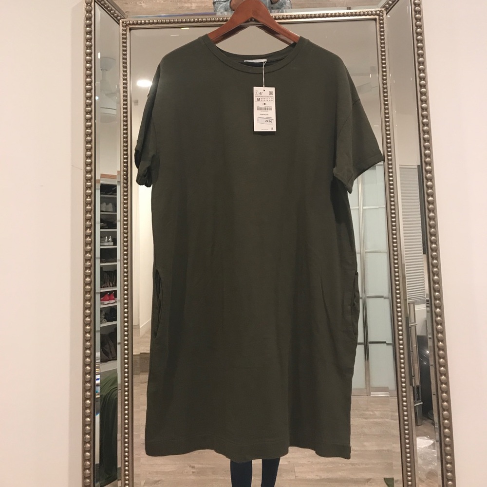 Zara green dress