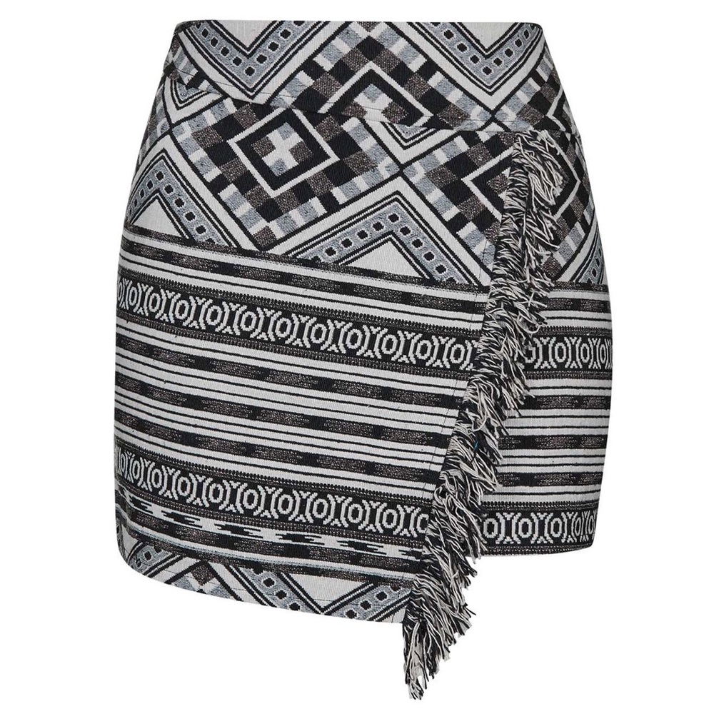 TopShop Tassle Wrap Mini Skirt 4