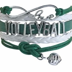 Volleyball Bracelet - Green White