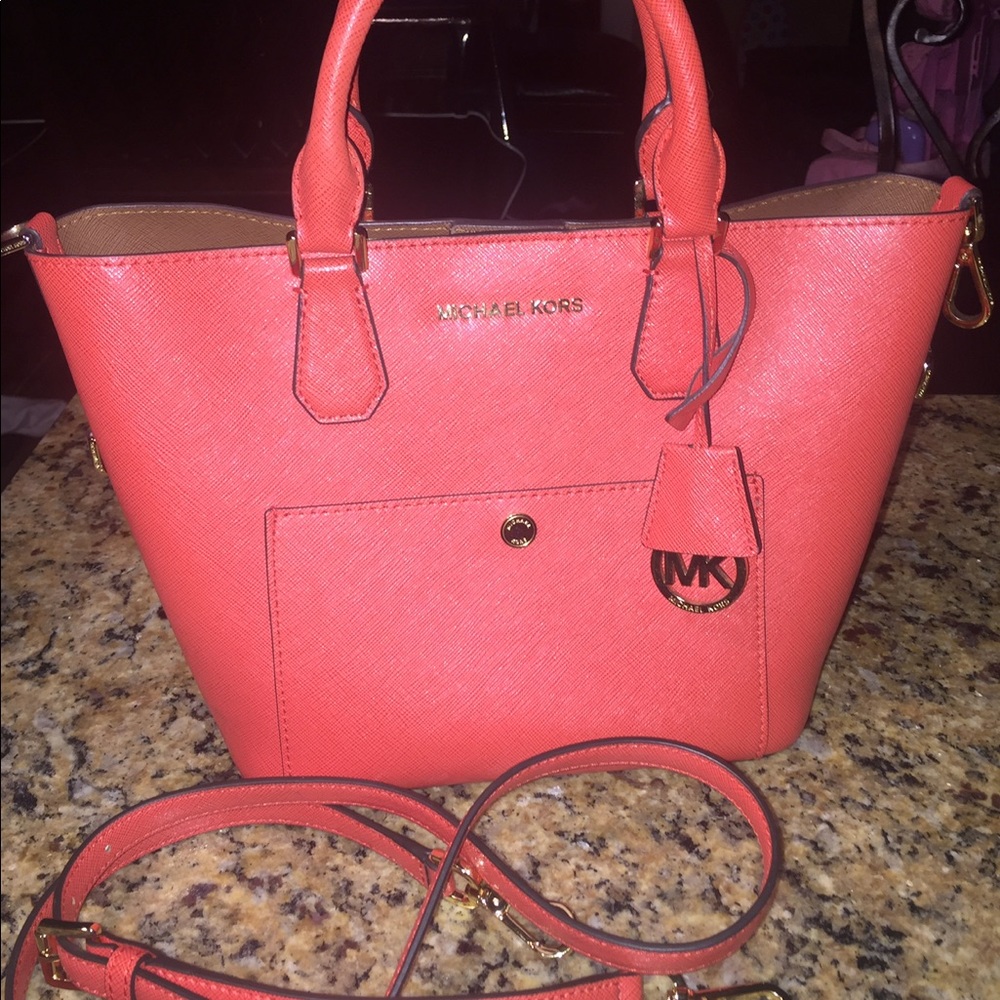 Coral Greenwich Michael Kors Bag