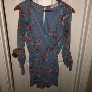 Peach Love - Floral Romper