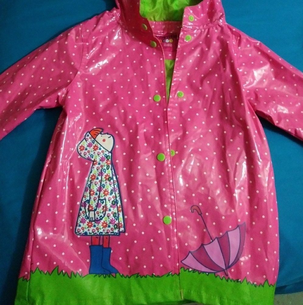 Girl's Polka Dot Raincoat