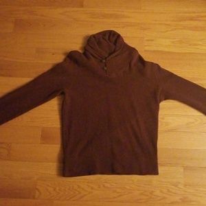 Maroon Polo Ralph Lauren Shawl Collar Sweater Sz M