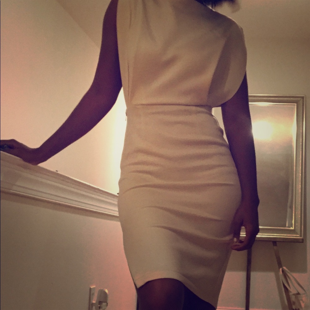 ASOS Collection Scuba Dress with Exposed Side Zip